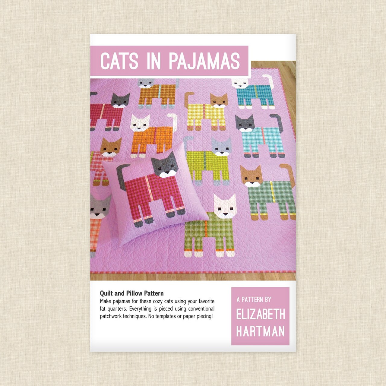Cats in Pajamas (eh 074) | Elizabeth Hartman | Sewing Pattern